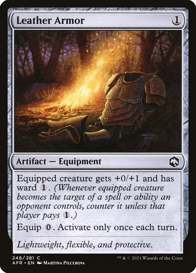 2021 Adventures in the Forgotten Realms Leather Armor #248 common card image