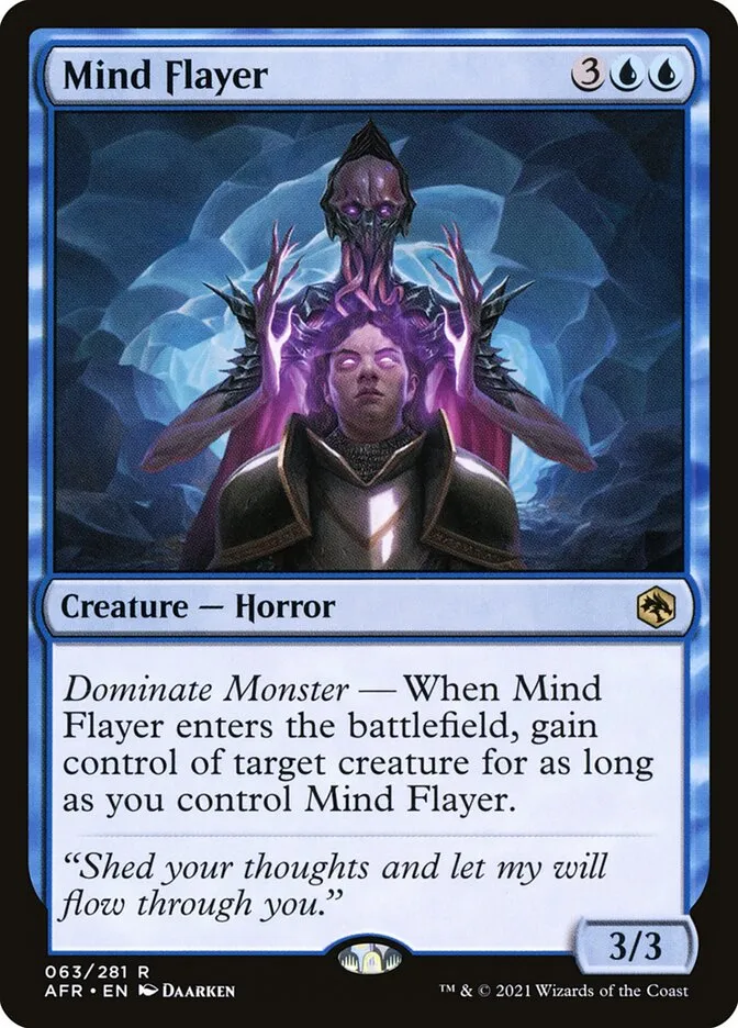 2021 Adventures in the Forgotten Realms Mind Flayer #63 rare card image
