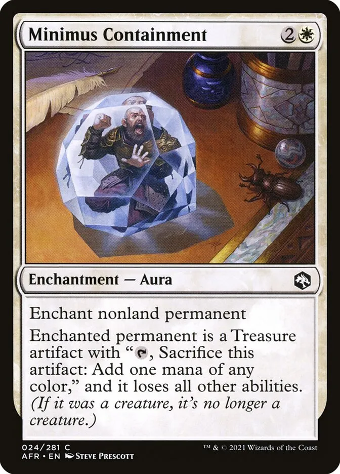 2021 Adventures in the Forgotten Realms Minimus Containment common #24 common card image