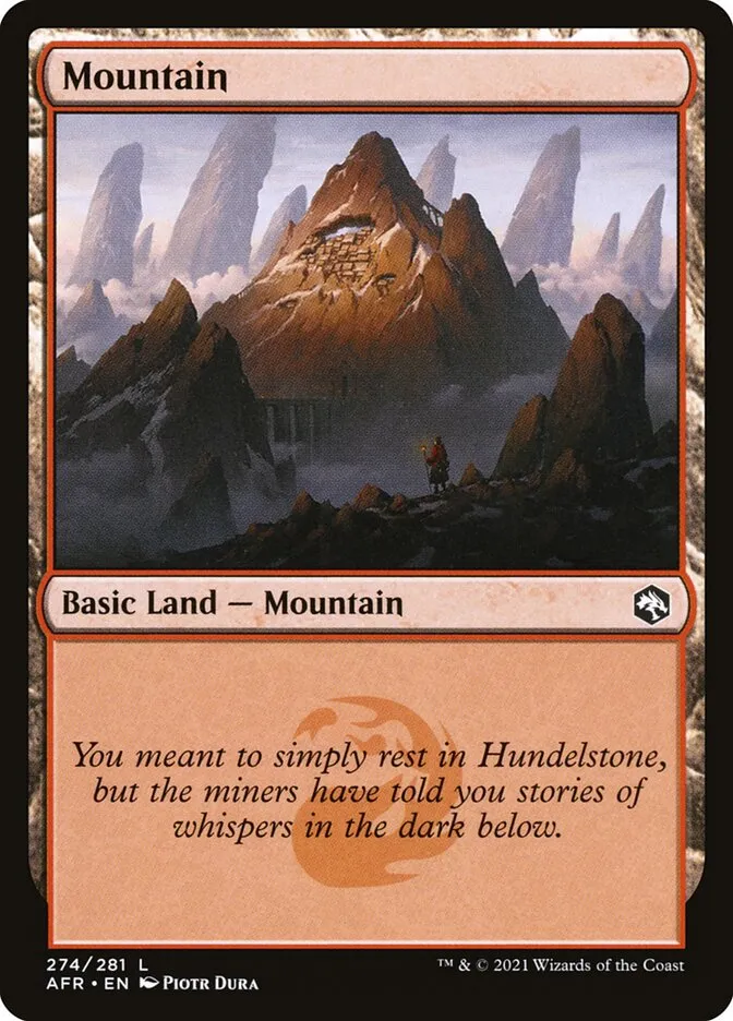 2021 Adventures in the Forgotten Realms Mountain #274 common card image