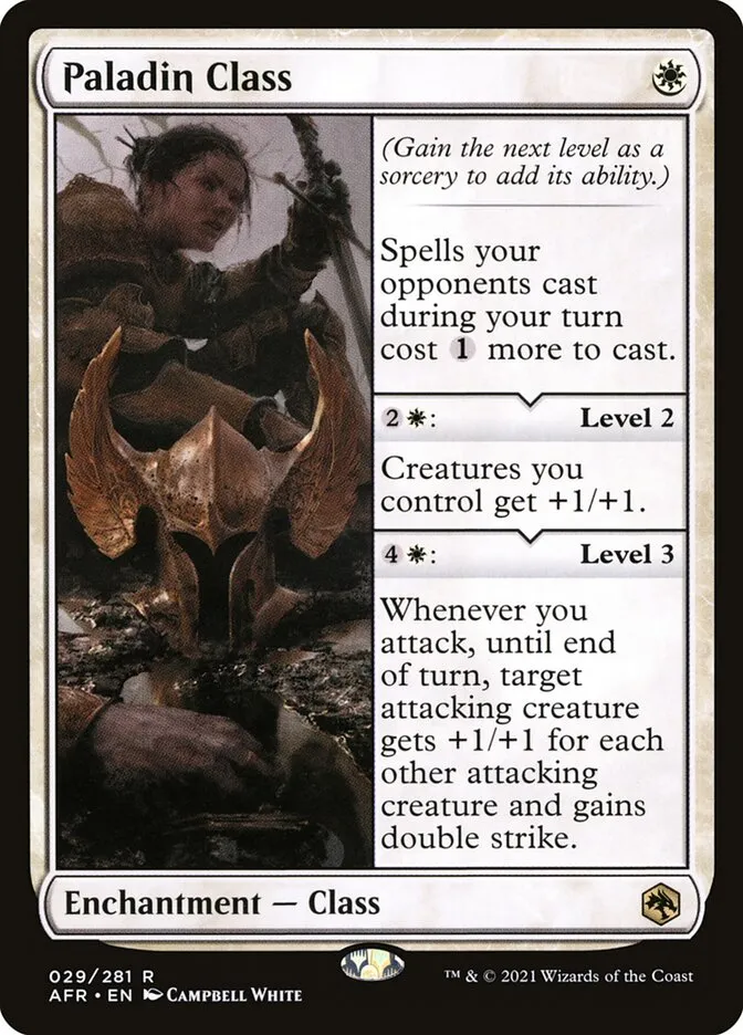 2021 Adventures in the Forgotten Realms Paladin Class rare #29 rare card image