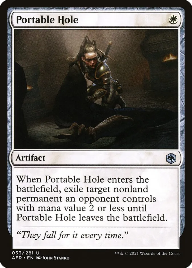 2021 Adventures in the Forgotten Realms Portable Hole uncommon #33 uncommon card image