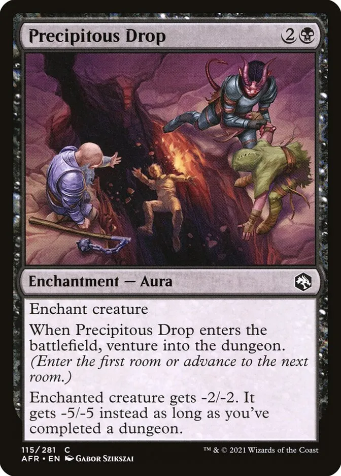 2021 Adventures in the Forgotten Realms Precipitous Drop common #115 common card image
