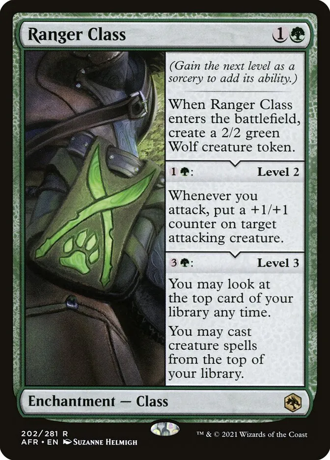 2021 Adventures in the Forgotten Realms Ranger Class #202 rare card image