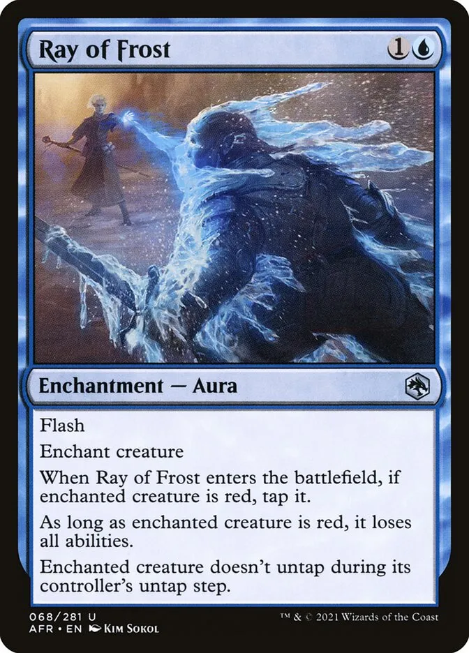 2021 Adventures in the Forgotten Realms Ray of Frost uncommon #68 uncommon card image