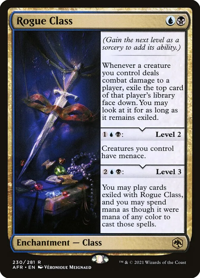 2021 Adventures in the Forgotten Realms Rogue Class #230 rare card image