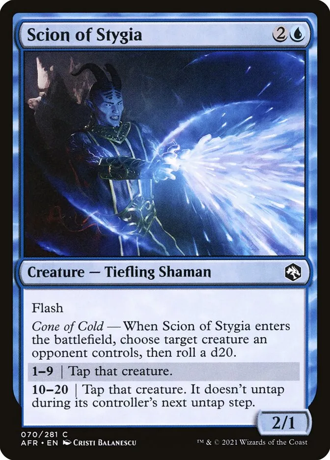 2021 Adventures in the Forgotten Realms Scion of Stygia common #70 common card image