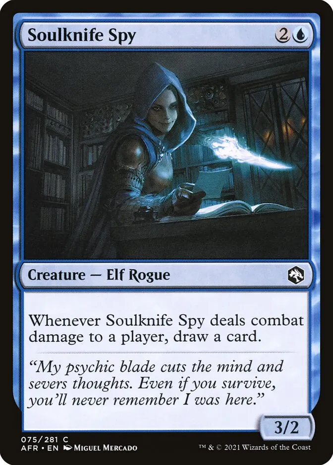 2021 Adventures in the Forgotten Realms Soulknife Spy common #75 common card image