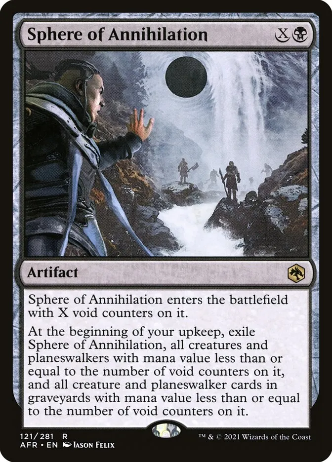 2021 Adventures in the Forgotten Realms Sphere of Annihilation #121 rare card image