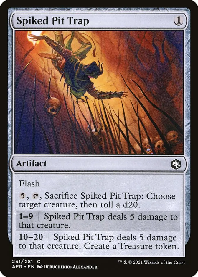 2021 Adventures in the Forgotten Realms Spiked Pit Trap #251 common card image