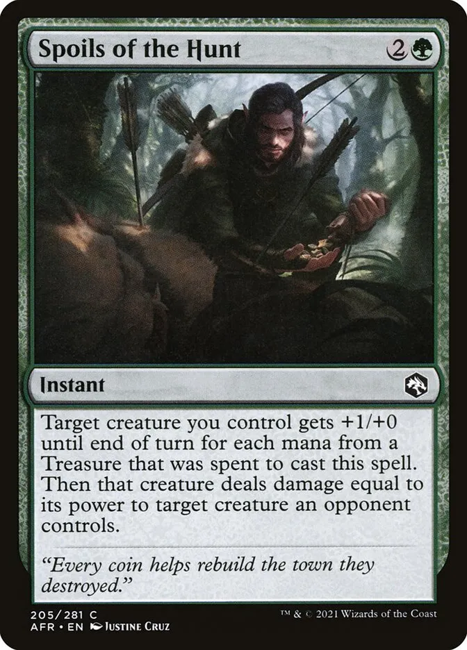 2021 Adventures in the Forgotten Realms Spoils of the Hunt #205 common card image