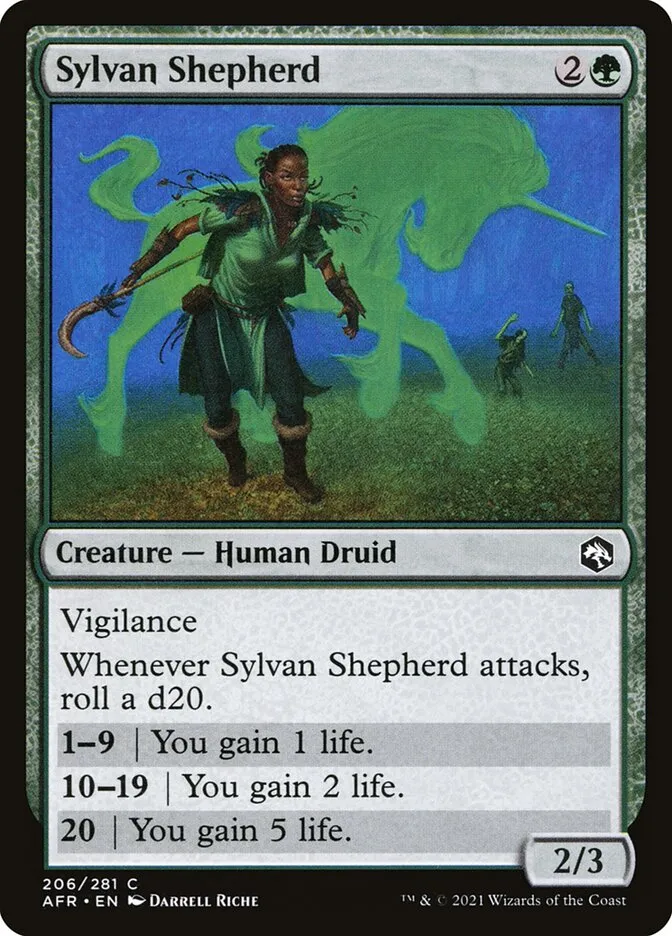 2021 Adventures in the Forgotten Realms Sylvan Shepherd #206 common card image