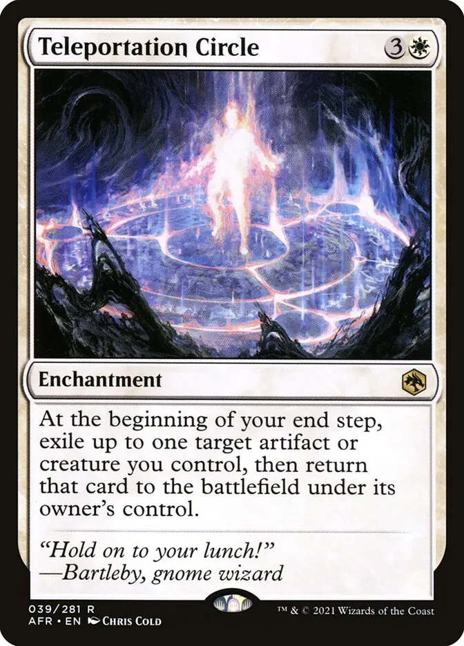 2021 Adventures in the Forgotten Realms Teleportation Circle rare #39 rare card image