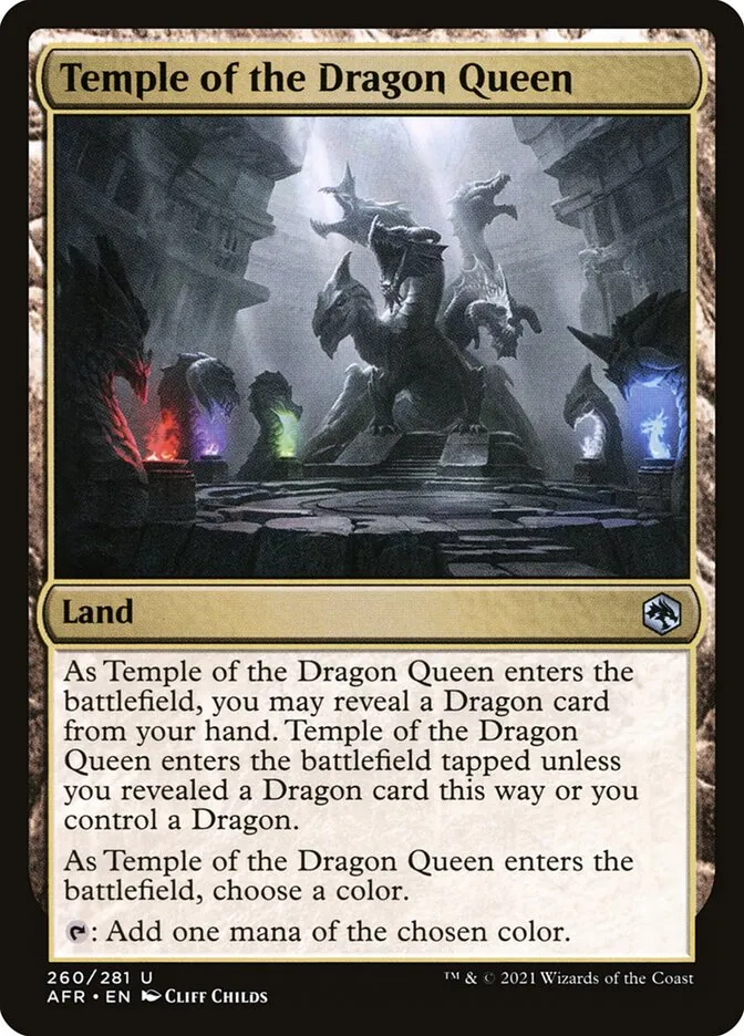 2021 Adventures in the Forgotten Realms Temple of the Dragon Queen #260 uncommon card image