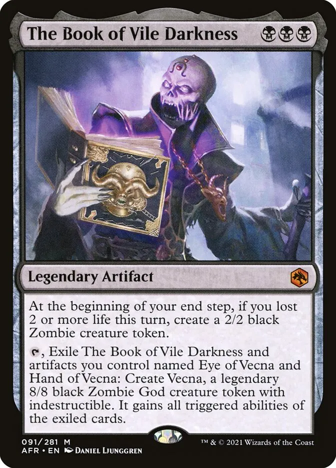 2021 Adventures in the Forgotten Realms The Book of Vile Darkness #91 mythic card image