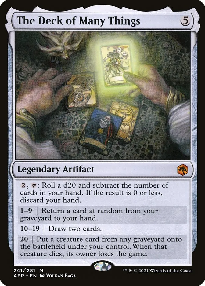 2021 Adventures in the Forgotten Realms The Deck of Many Things mythic #241 mythic card image