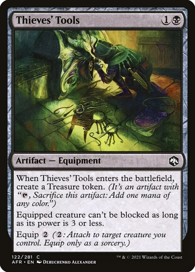2021 Adventures in the Forgotten Realms Thieves' Tools common #122 common card image