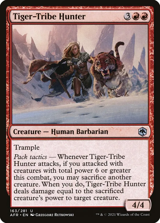 2021 Adventures in the Forgotten Realms Tiger-Tribe Hunter uncommon #163 uncommon card image