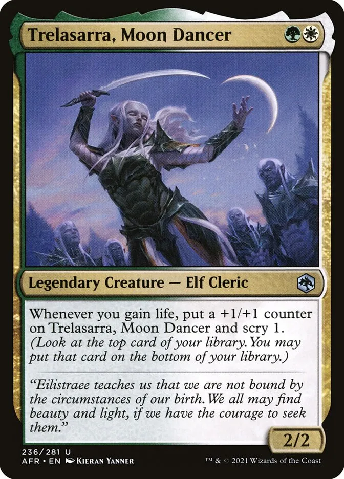 2021 Adventures in the Forgotten Realms Trelasarra, Moon Dancer uncommon #236 uncommon card image