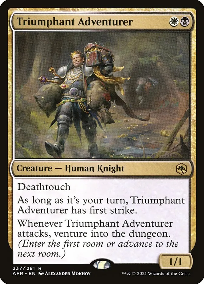 2021 Adventures in the Forgotten Realms Triumphant Adventurer #237 rare card image