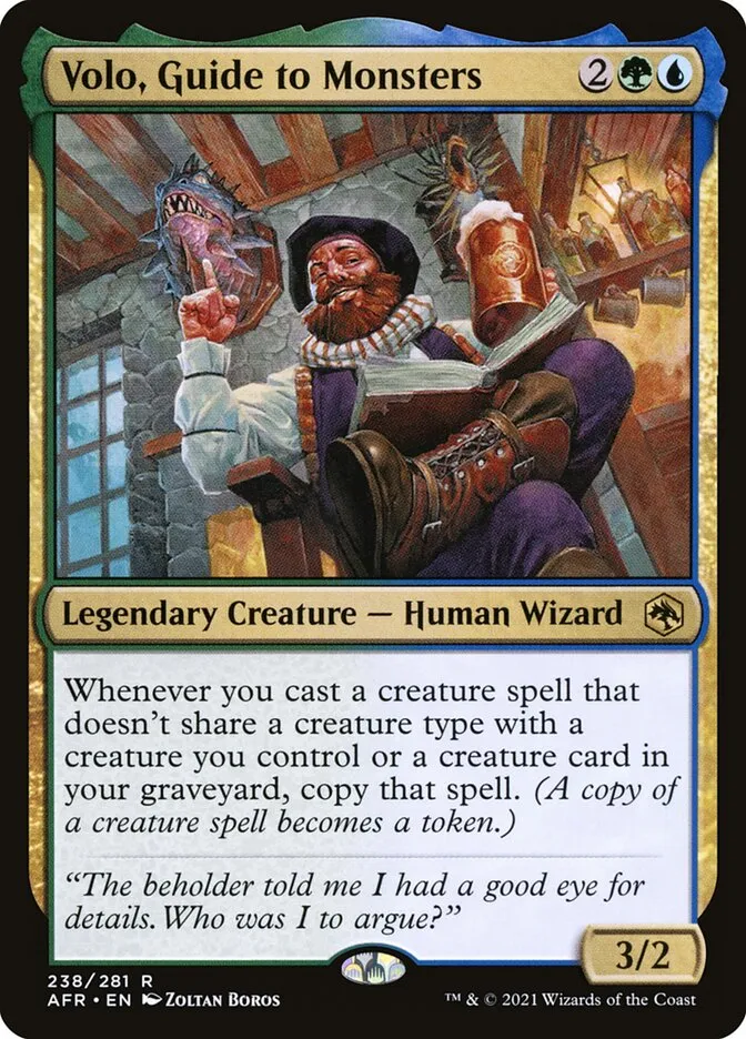 2021 Adventures in the Forgotten Realms Volo, Guide to Monsters rare #238 rare card image