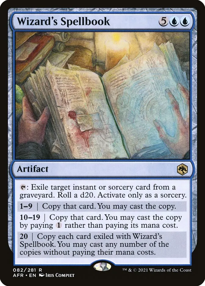 2021 Adventures in the Forgotten Realms Wizard's Spellbook #82 rare card image