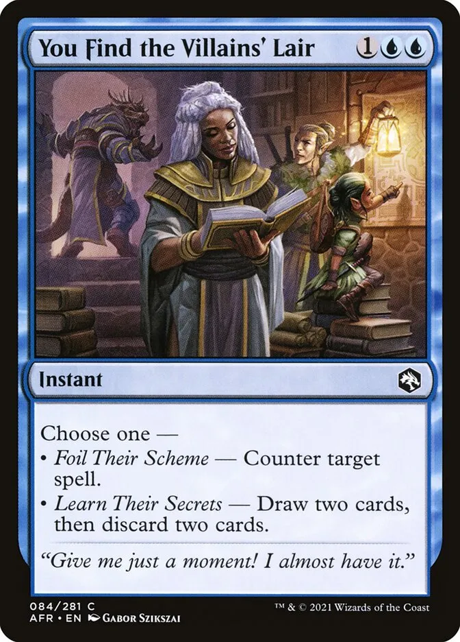 2021 Adventures in the Forgotten Realms You Find the Villains' Lair common #84 common card image