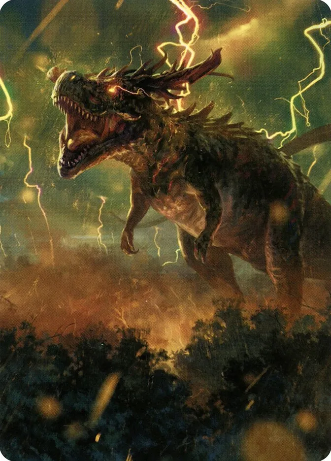 2021 Modern Horizons 2 Art Series Thrasta, Tempest's Roar // Thrasta, Tempest's Roar #42 common card image
