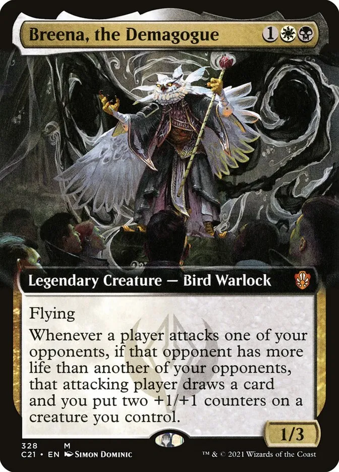 2021 Commander 2021 Breena, the Demagogue mythic #328 mythic card image