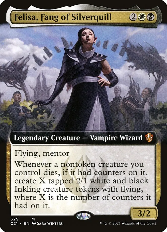 2021 Commander 2021 Felisa, Fang of Silverquill mythic #329 mythic card image