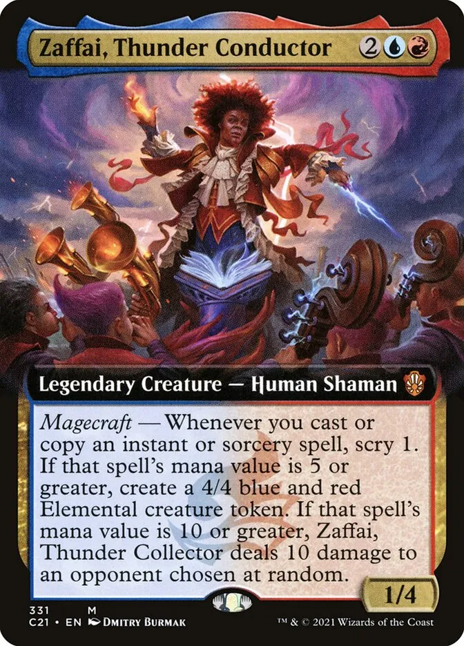 2021 Commander 2021 Zaffai, Thunder Conductor mythic #331 mythic card image