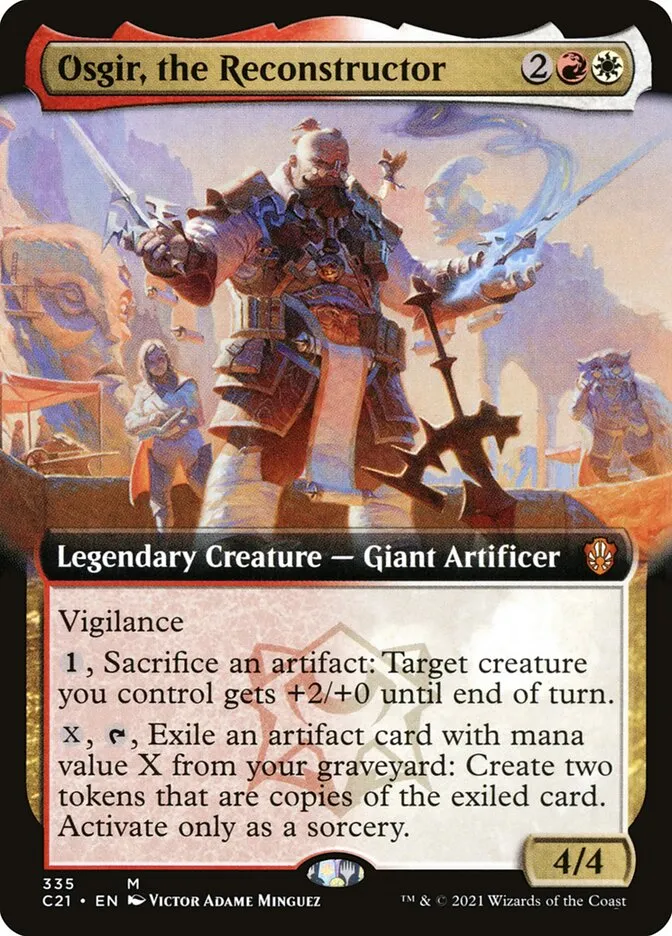 2021 Commander 2021 Osgir, the Reconstructor mythic #335 mythic card image