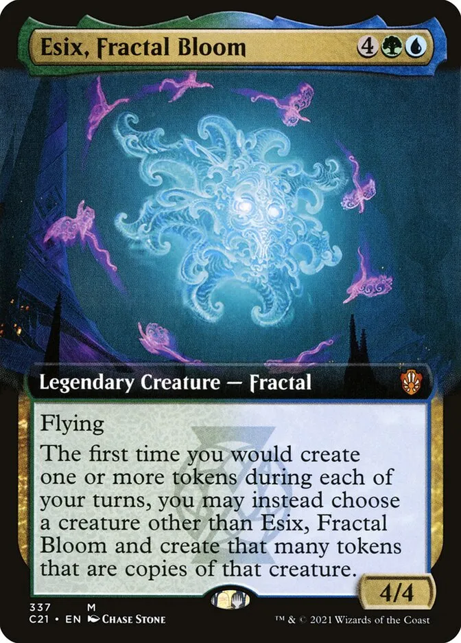 2021 Commander 2021 Esix, Fractal Bloom mythic #337 mythic card image