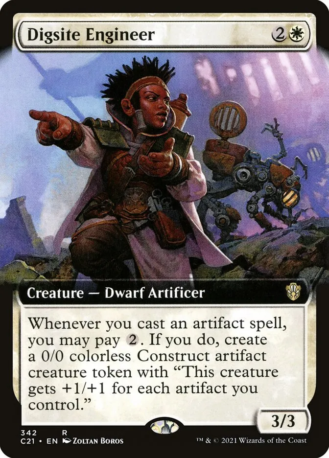 2021 Commander 2021 Digsite Engineer rare #342 rare card image