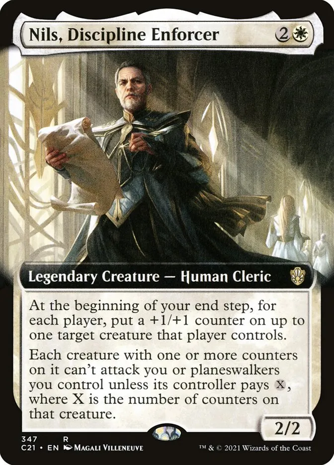 2021 Commander 2021 Nils, Discipline Enforcer #347 rare card image