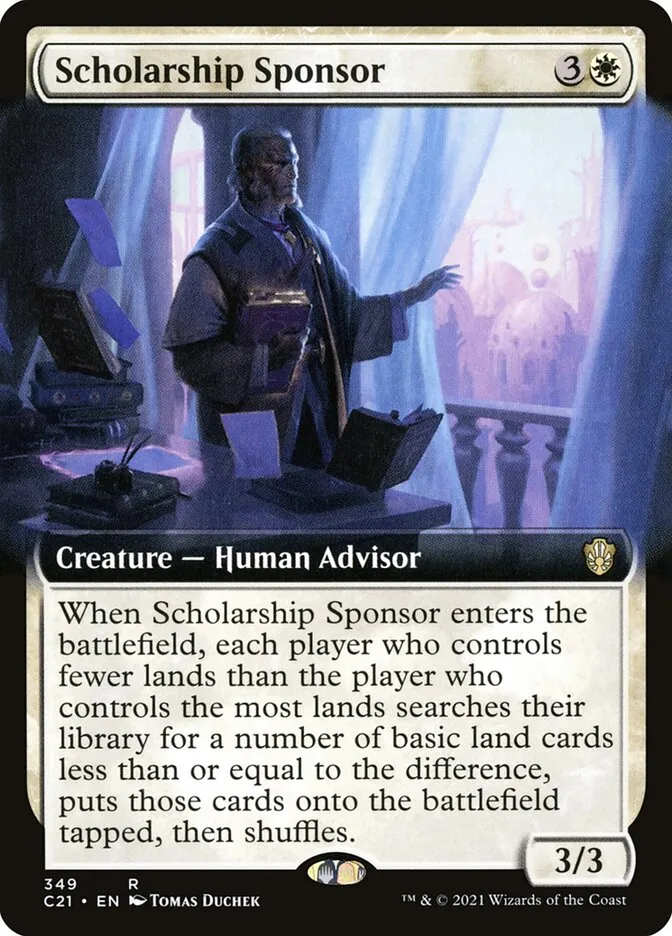 2021 Commander 2021 Scholarship Sponsor #349 rare card image