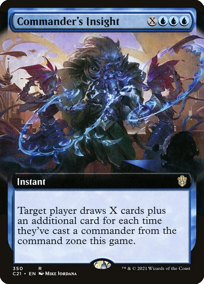 2021 Commander 2021 Commander's Insight rare #350 rare card image