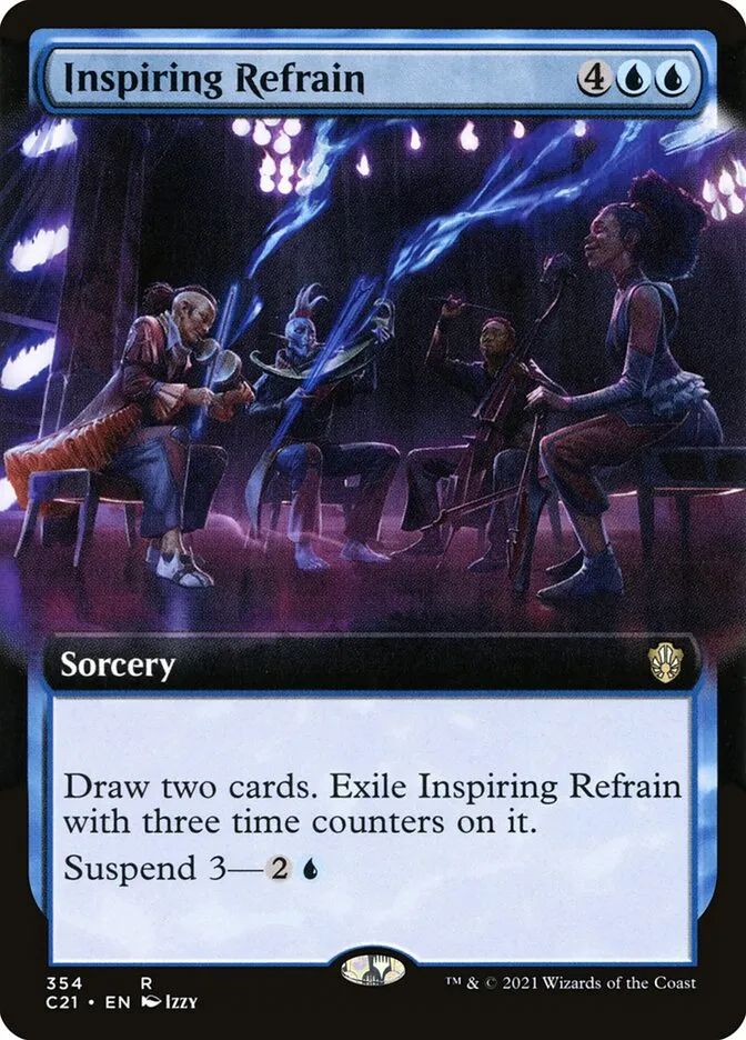 2021 Commander 2021 Inspiring Refrain rare #354 rare card image