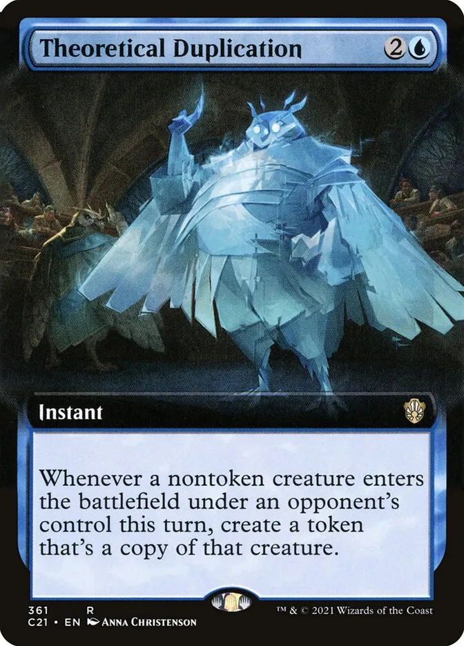 2021 Commander 2021 Theoretical Duplication rare #361 rare card image