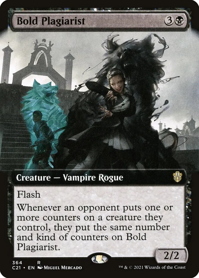 2021 Commander 2021 Bold Plagiarist rare #364 rare card image