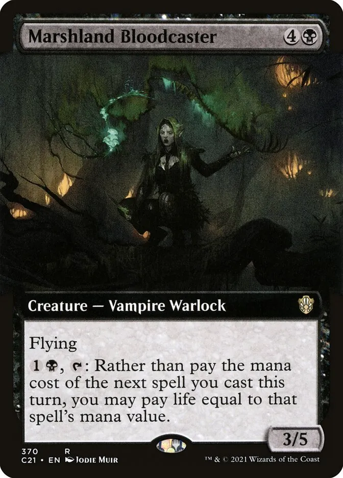 2021 Commander 2021 Marshland Bloodcaster #370 rare card image