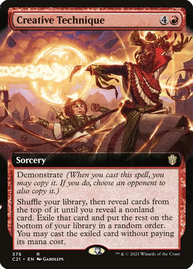 2021 Commander 2021 Creative Technique rare #376 rare card image