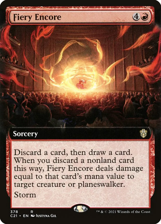 2021 Commander 2021 Fiery Encore rare #378 rare card image