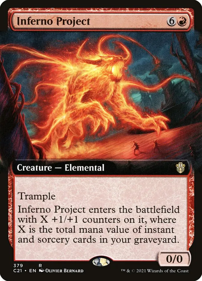 2021 Commander 2021 Inferno Project rare #379 rare card image