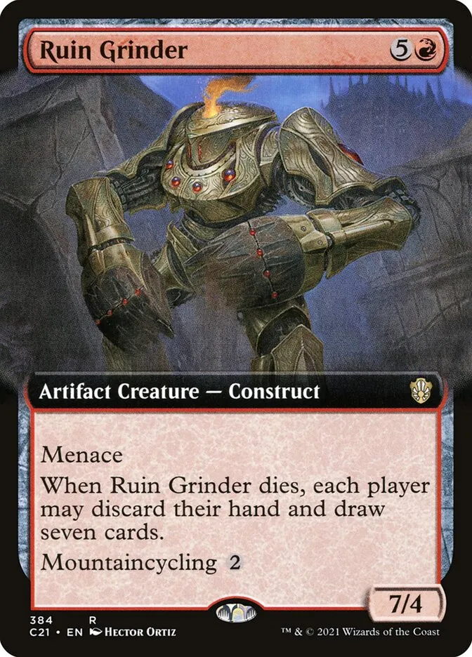 2021 Commander 2021 Ruin Grinder rare #384 rare card image