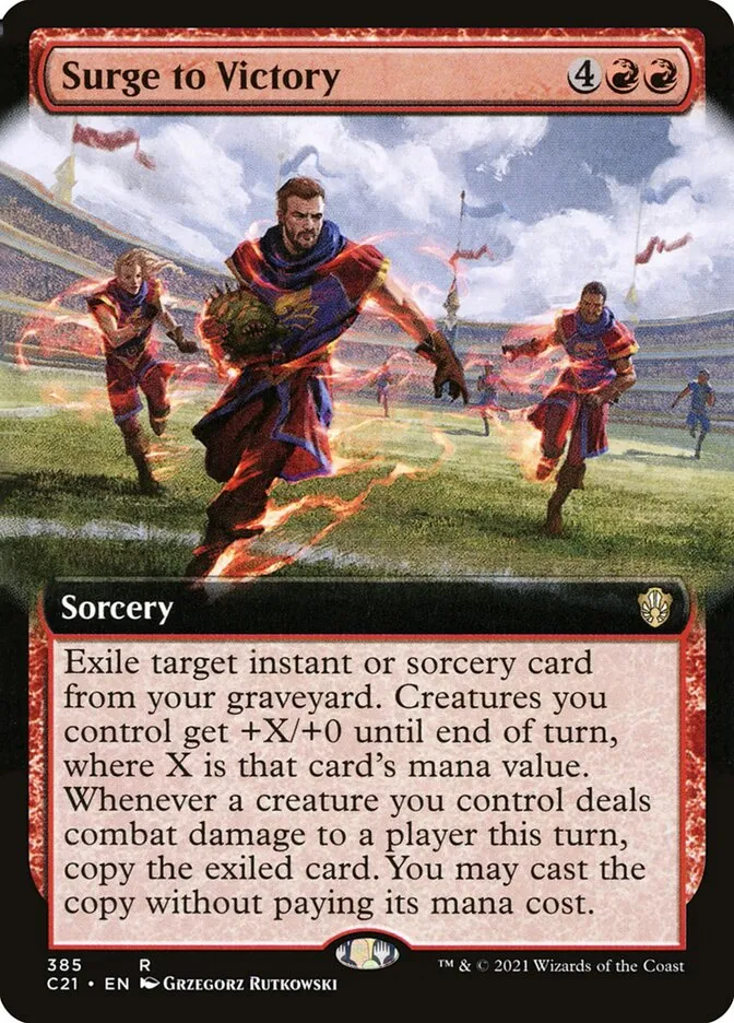 2021 Commander 2021 Surge to Victory #385 rare card image