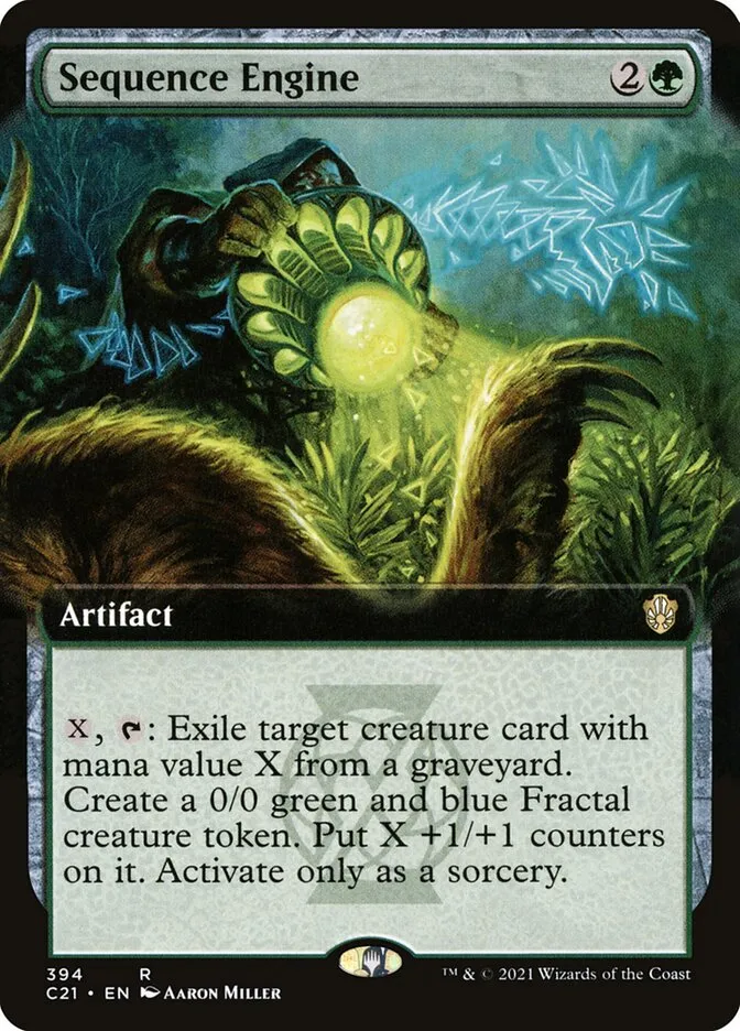 2021 Commander 2021 Sequence Engine rare #394 rare card image