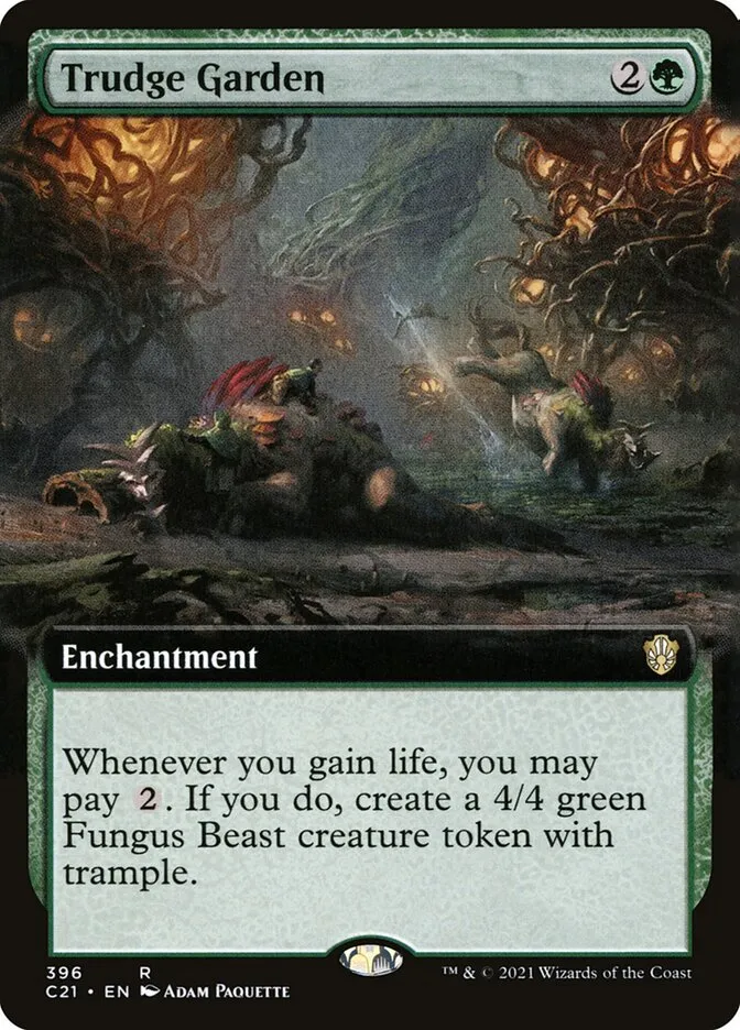 2021 Commander 2021 Trudge Garden rare #396 rare card image
