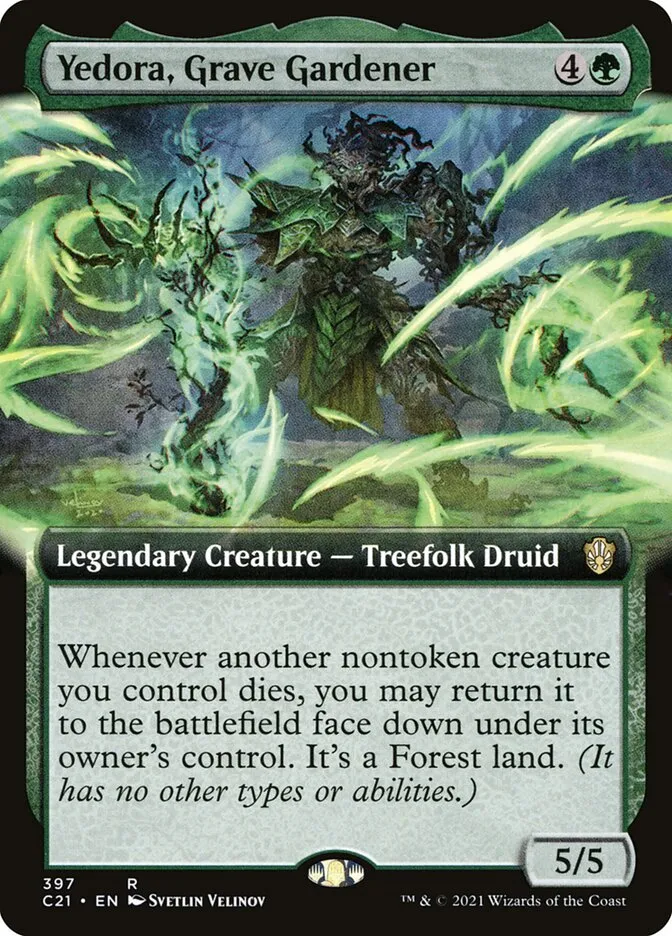 2021 Commander 2021 Yedora, Grave Gardener #397 rare card image
