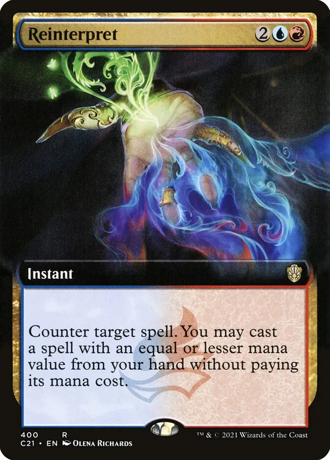 2021 Commander 2021 Reinterpret #400 rare card image